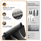 Deshedding Dog Brush for Short/Medium Hair (Small,Pink) – Gentle Deshedding Tool for Dogs & Cats – Reduces Shedding, Without damaging Topcoat. Removes Loose Fur & Dead Undercoat.