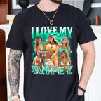 Tehg & Tuhg Custom T Shirts with Picture, Vintage Bootleg Rap Tee, Boyfriend Girlfriend, Unique Gift for Birthday Anniversary