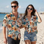 Custom Hawaiian Shirt with Face for Men Women Youth Kid, Personalized Hawaiian Shirts with Face Logo Photo Picture