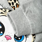 Little Girls Unicorn Outfits 2 Piece Kids Ruffle Sleeve Sweatshirt + Leggings Fall Leopard Clothing Sets 2-10 Years Old