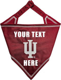 Pets First NCAA Indiana Hoosiers Personalized Tie Around Bandana for Dogs & Cats, Size Large/X-Large. Custom Dog Bandana Scarf Bib for Pet Cat Dog. The Ultimate Game-Day & Party Customizable Bandana