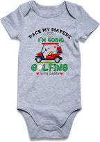 UNIFACO Unisex Baby Funny Saying Outfit Short and Long Sleeve Bodysuits Romper 0-18M