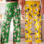 Personalized Face Pajama Pants for Men Women Custom Photo Printed Pajamas Bottoms Trousers Gift for Christmas Birthday