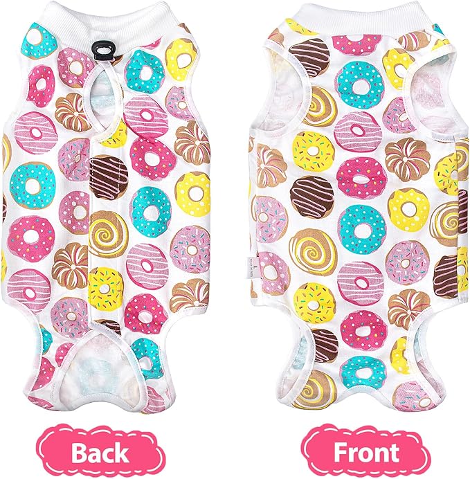 2 PCS Cat Recovery Suit Female Cat Onesie for Cats After Surgery Spay Abdominal Wounds, Kitten Surgery Recovery Suit Female Breathable E-Collar Alternative Kitten Onesie Anti Licking Medium