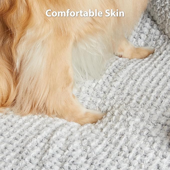Orthopedic Dog Bed for Large Dogs, Egg Crate Foam Bed for Large Dogs, Equipped with Removable Waterproof Pillow Cover and Anti-Slip Bottom, Pet Bed