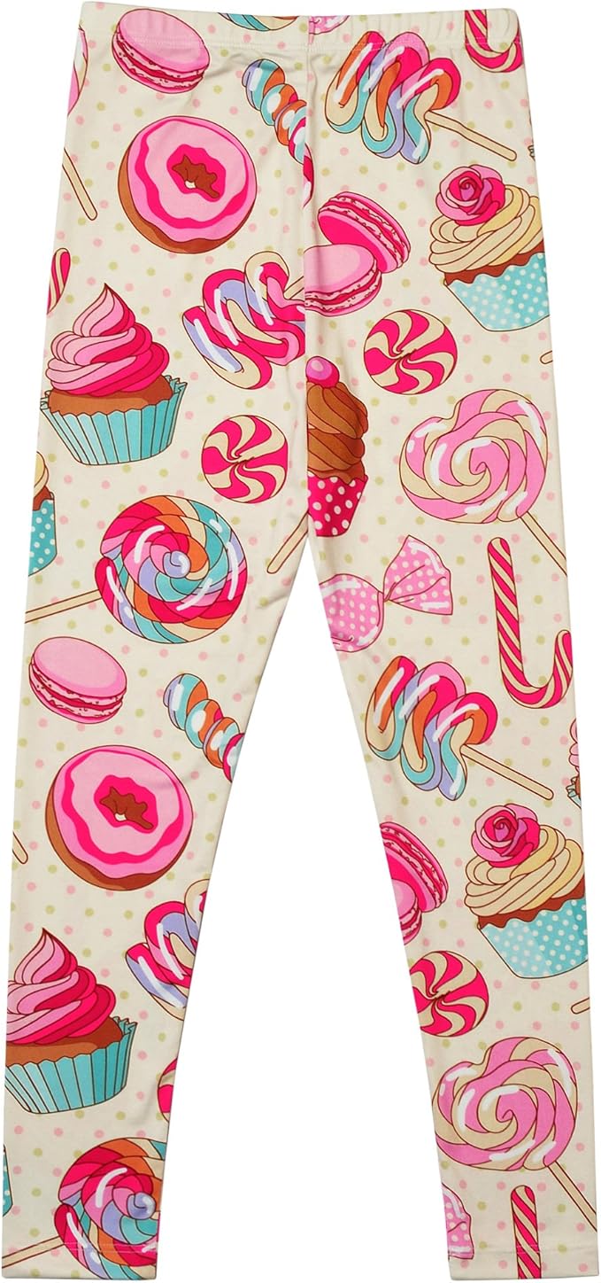 Girl Unicorn Leggings Kid Rainbow Print Legging Tights Trousers Slim Long Pants
