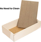 Cat Scratcher Box with 4 Scratching Pads&2 Separate Cardboard Boxes,2-in-1 Cardboard Cat Scratch for Multiple Kitten Interactive Play,Gradient(Ball & Fish Catnip Toy Included)