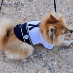 Parisian Pet Sailor Dog Costume - 100% Cotton Dog Clothes for Large Dogs Boys - Lightweight, Breathable Puppy Outfits - Funny French Bulldog Clothes - Cute Navy Pet Shirt - Stretchy T Shirt for Dogs