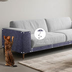 15.7'' x 23.6'' Cat Scratch Furniture Protector Cat Wall Scratcher Mat AdhesiveTrimmable Cloth Couch Anti-Scratch Cover DIY Climb Couch Protector from Claws, Replacement Pads，Grey