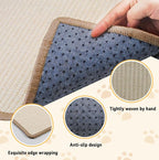Sisal Scratcher Mat for Rabbit,15.74 x 11.81 Inch Bunny Scratch Mat for Grinding Claw Resting Playing Chew Natural Sisal Rabbit Foot Mat for Ferret,Guinea Pigs,Hedgehog,Chinchillas