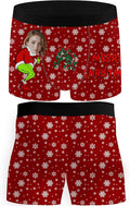 M YESCUSTOM Custom Faces Funny Short Briefs Gift for Husband Underwear