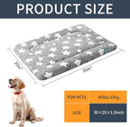 Dog Bed Mat - Comfortable Kennel Pad, Multi-Purpose Crate Bed & Mat for Dogs & Cats – Soft Crate Pad for Dog & Cat (Gray, M(30"x20"x1.5"))