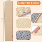 66.93x13.38x0.32 inch Thickened Cat Wall Scratcher Carpet, Cat Climbing Wall, Durable Cat Wall Furniture, Tall Cat Scratching Post, Wall Scratchers for Indoor Cats, Couch Sofa Protector (Brown)