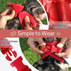 TwoEar Dog Vest Harness Reflective, No-Pull Pet Harness Easy Control with Breathable Mesh, Soft Puppy Step-in Harness No-Choke for Outdoor Walking, Training for Small Dogs, Cats(XS, Red)
