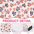 Tuanse 4 Pack Ultra Soft Dog Cat Bed Mat Small Animal Guinea Pig Bed with Cute Print Reversible Fleece Dog Crate Kennel Pad Cozy Washable Thickened Hamster Pet Beds Mat(23 x 18 Inches,Vivid Color)