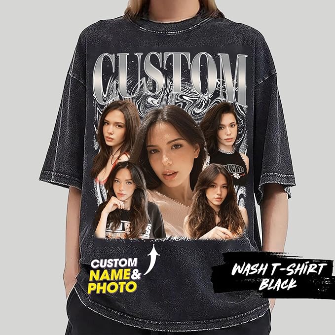 NAZENTI Custom Valentine Shirt Gifts for Boyfriend, Customized Bootleg Rap Tee