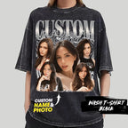 NAZENTI Custom Valentine Shirt Gifts for Boyfriend, Customized Bootleg Rap Tee