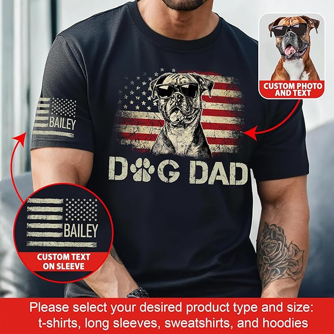 Customized Awesome Like My Daughter Shirts, Fathers Day Shirt with Kids Names, Funny Dad Shirts for Men