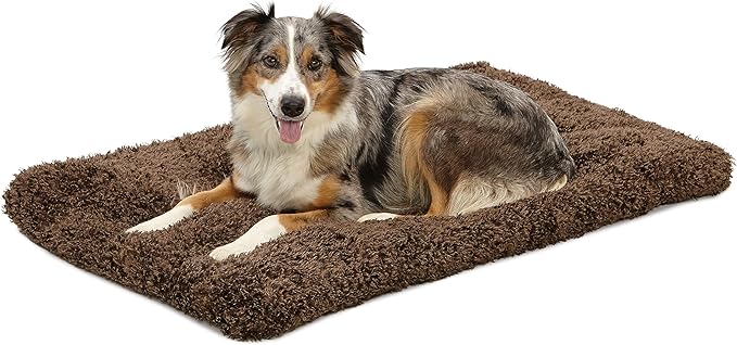MidWest Homes for Pets Large QuietTime Deluxe Coco Chic Pet Bed, Ultra-Soft & Overstuffed, Machine Washable, Fits 42-inch Crate