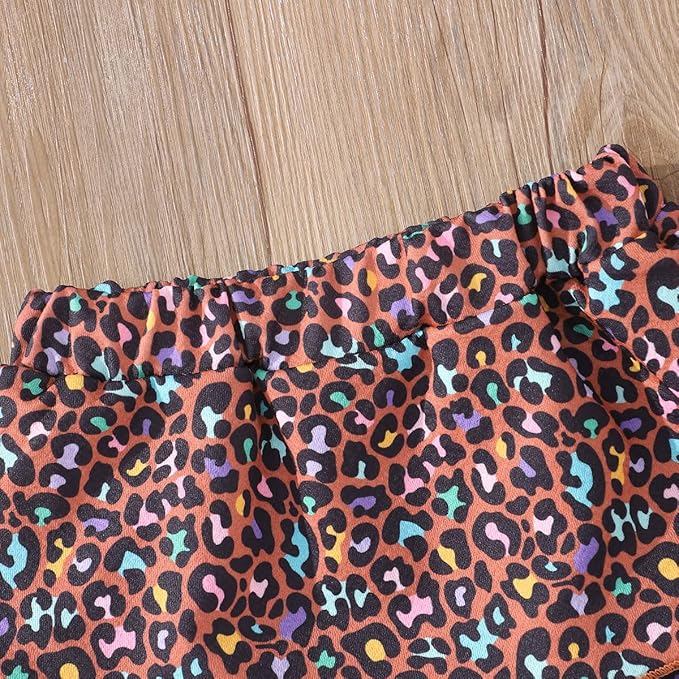 Akyzic Little Girl Skirt Outfit Two Piece Spring Summer Outfit Butterfly Dress Cat Print Skirt Toddler Girl Outfit Set