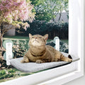 Cat Window Perch, Cordless Foldable Cat Hammock for Indoor Cats with Upgraded Suction Cups Strong Metal Frame Holds Up to 44lbs (M 1PC)