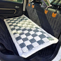 Backseat Pet Bed Mat, Truck Plaid Dog Bed for Car Back Seat, Deluxe Dog Seat Covers, Non-Slip Travel Pet Mat, Fit for Backseat Extenders and Trucks SUVs (Bluegrey&White, 24.8x54 inch)