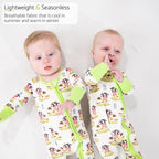 LollyBanks Baby Pajamas, Baby Romper 95% Bamboo Viscose and 5% Spandex