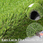 ALTRUISTIC Premium Artificial Grass Drainage Holes & Rubber Backing 70 oz Realistic Synthetic Grass Mat Extra-Heavy & Soft Pet Turf Fake Grass for Dogs or Outdoor Decor (10ft X 82ft)