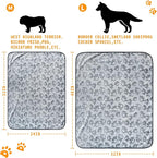 LOKOZ 2 Pack Dog Blanket for Small Medium Dogs, Soft Washable Fleece Pet Blankets with Paw Print, Puppy & Cat Blanket for Bed Couch Sofa, 24"x32"
