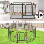 Dog Playpen Outdoor, 32 inch Heavy Duty Dog Fence Outdoor for Yard 14 Panels Rustproof Metal Pet Puppy Playen Dog Pens Outside for Large Medium Dogs Pet Fence for RV Camping, Yard