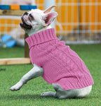 Dog Sweaters for Small Dogs Pink Puppy Sweaters Girl Dog Clothes for Chihuahua Sleeveless Doggie Knitwear Winter Pet Clothes Cat Sweater (Pink, Small)