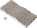 Cat Scratch Pad Cardboard cat scratchers for Indoor Cats Reversible Large Wide Corrugated with Catnip(1pcs)