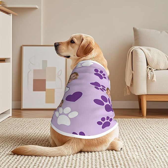 Personalized Matching Dog and Owner Clothes Separately Sold, Custom Face Nightgown for Women Dogs