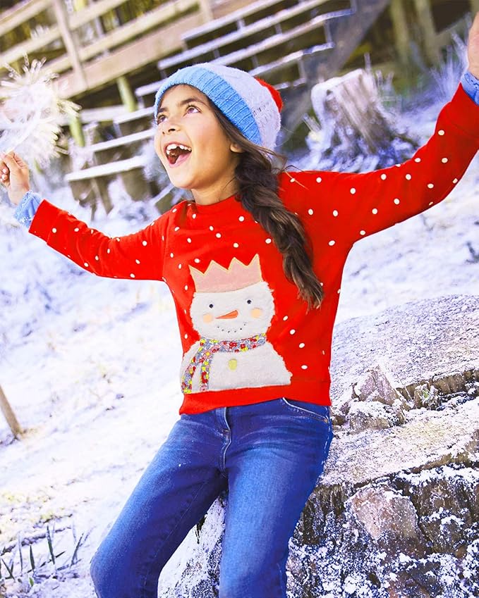Bumeex Toddler Girl Sweatshirt Clothes Outfit,Cotton Crewneck Christmas Clothing