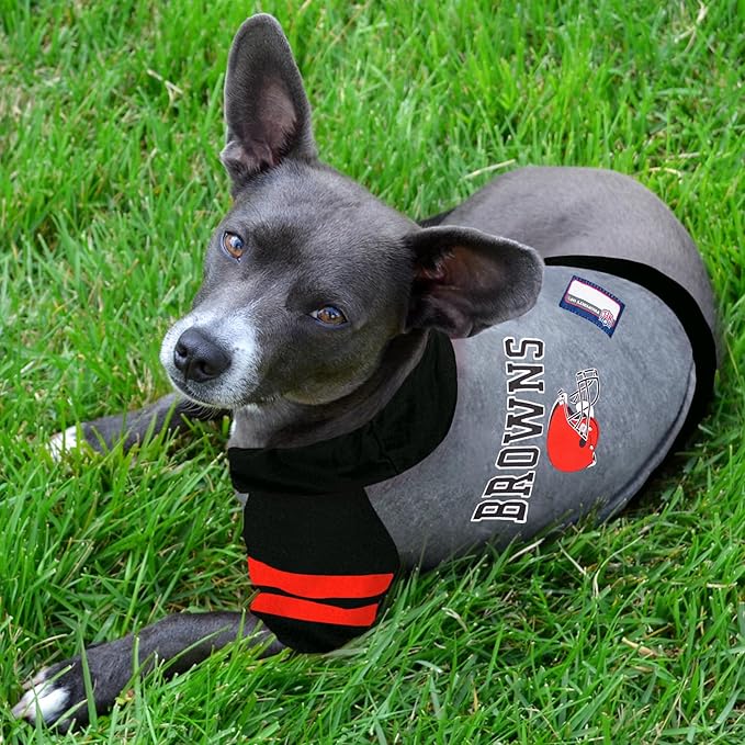 Pets First NFL Cleveland Browns Hoodie for Dogs & Cats. NFL Football Licensed Dog Hoody Tee Shirt, Medium. Sports Hoody T-Shirt for Pets. Licensed Sporty Dog Shirt