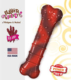Nylabone Textured Bone Power Chew Toy for Dogs, Durable & Tough Dog Toys for Aggressive Chewers, Beef Jerky Flavor, Small Dogs - Up to 25 Ibs, 1 Count