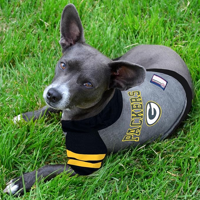 Pets First NFL Green Bay Packers Hoodie for Dogs & Cats. | NFL Football Licensed Dog Hoody Tee Shirt, Small | Sports Hoody T-Shirt for Pets | Licensed Sporty Dog Shirt