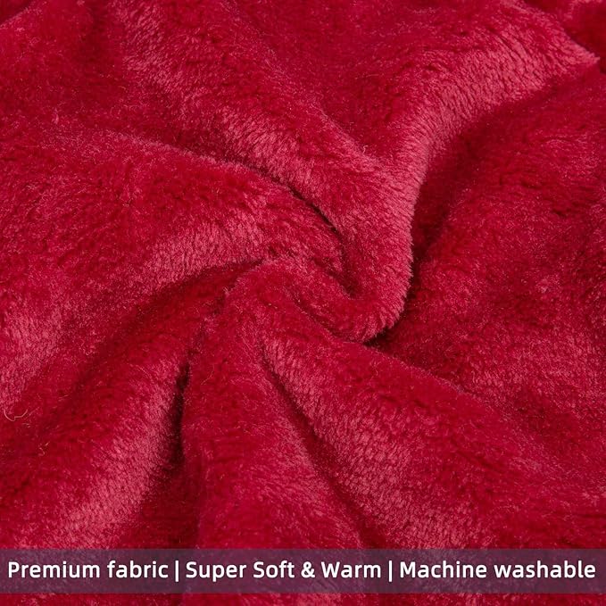 FabriCastle Dog Hoodie Sweater for Small Dogs Boy and Girl, Dog Clothes XS XXS Puppy Sweatshirt, Pet Outfit, Cat Clothing Super Soft Warm Snap On Closure (Wine red, Large)