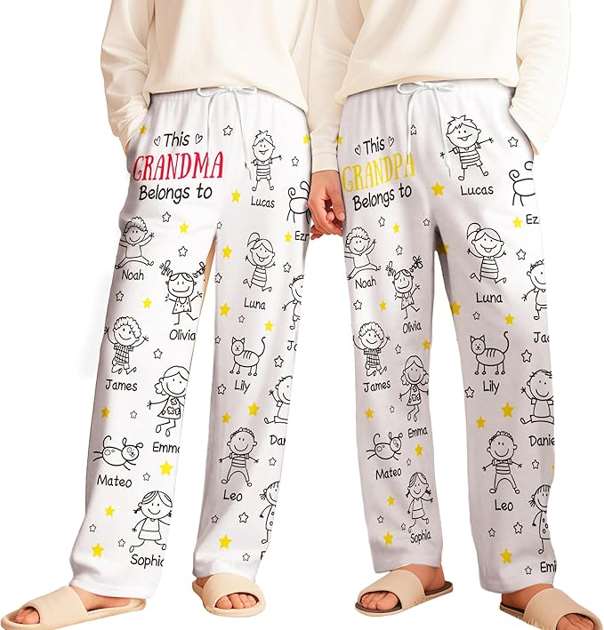Personalized Pajamas with Faces for Men Women Custom Gifts For Pet Lover Family Cat Dog