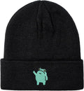 Funny Beanies Warm Knit Hats Fall Winter Black Hip Pop Knit Hat Cap for Women Men