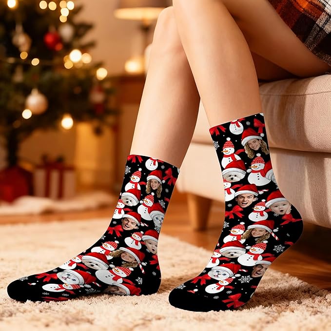 Artsadd Custom Pajamas for Women Men Family, Personalized Face Pjs Pajama Pants, Funny Pet Photo Loungewear Sleepwear Jammies