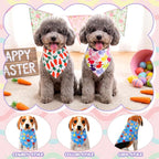 Aliceset 180 Pack Easter Dog Bandana Bulk, Easter Bandanas for Dog, Washable Adjustable Pet Triangle Scarf Bib for Small Medium Large Puppy Holiday Costumes Accessories