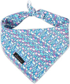 ARING PET Easter Dog Bandanas, Blue Rabbit Egg Pet Bandana Scarf Triangle Bibs for Puppy Small Medium Large Boy Girl Dogs Cats-S