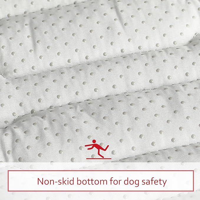 Dog Crate Mat (21" X 14"), Soft Dog Bed Mat with Cute Prints, Personalized Crate Pad, Anti-Slip Bottom, Machine Washable Kennel Pad