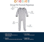 Onesies Brand Baby Girls' 4-pack Sleep 'N Play Footies Multi Pack