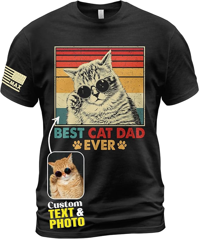 Customized Awesome Like My Daughter Shirts, Fathers Day Shirt with Kids Names, Funny Dad Shirts for Men