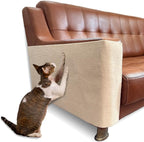 Self Adhesive Cat Scratch Mat to Protect Furniture,16 x 78 in, Couch Protector from Cat Claws Scratching (Beige)