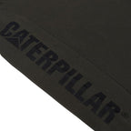 Caterpillar Trademark Banner Long Sleeve Tee Shirts for Men with Center Back Neck Wire Management Loop and Cat Workwear Logo