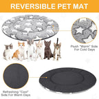 VitalCozy 4 Pcs Dog Crate Pads, Ultra Soft Warm Washable Anti-Slip Kennel Bed Mat for Pets, Reversible, Replaceable, Cozy Cage Liner for Small Medium Large Dogs and Cats(Dia 16 Inch,Gray)