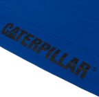 Caterpillar Trademark Banner Long Sleeve Tee Shirts for Men with Center Back Neck Wire Management Loop and Cat Workwear Logo